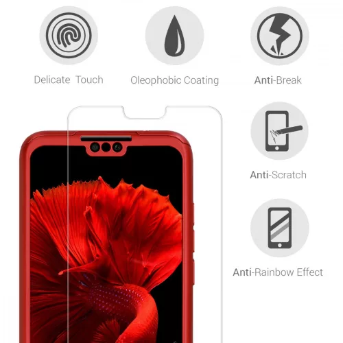 Husa pentru Huawei Y9 (2019), Policarbonat, Rosu, 48889.36