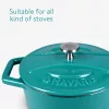 Set 4 Mini Oale din fontă Navaris, 10.5 cm, 290 ml, pentru cuptor și plită, 49079.04.01