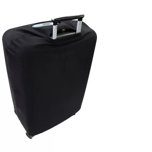 Husa pentru troler marime XL, Kwmobile, Negru/Alb, Lycra, 45230.4.01