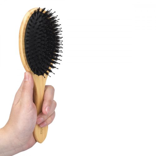 Perie de mistret pentru par Navaris din bambus, 23.5 x 7 cm, 46693.24