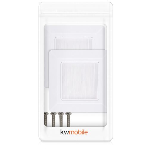 Set 2 Prize europene blank/goale, Kwmobile, Alb, Plastic, 51095.02.02