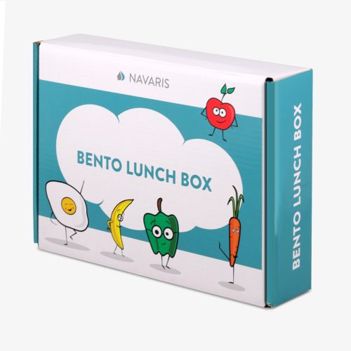 Cutie alimentara Navaris Bento Box, 4-6 compartimente, verde, plastic, 49877.01.07