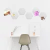 Set 6 panouri hexagonale Navaris pentru mesaje, 15x17,7 cm, cu pini si banda adeziva, 46230.05