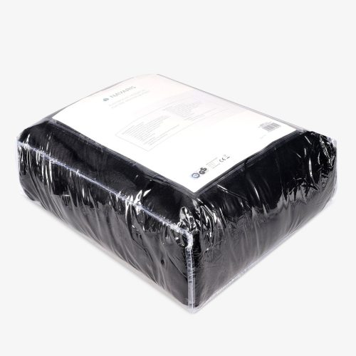 Patura electrica Navaris, blana sintetica supercosy, 180x130 cm, negru/gri, poliester