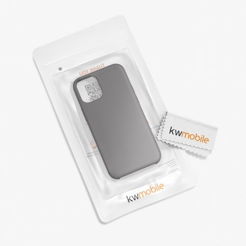 Husa pentru Apple iPhone 12 Mini, Silicon, Gri, 52640.155