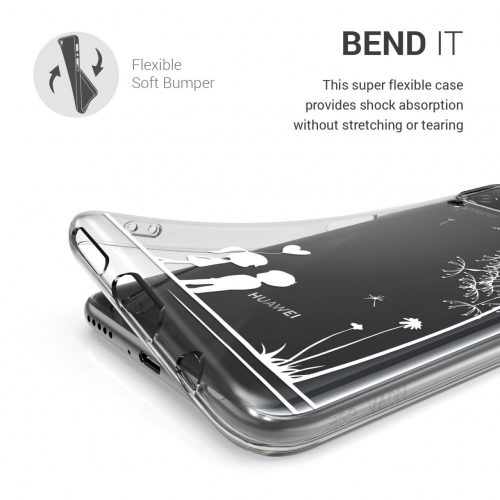 Husa pentru Huawei P40 Lite, Silicon, Alb, 52161.07