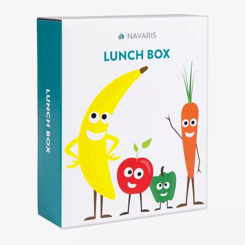 Cutie Bento Navaris cu 4 compartimente, recipient sos, albastru inchis, 49877.02.17