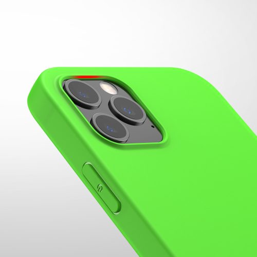 Husa pentru Apple iPhone 12 Pro Max, Silicon, Verde, 53941.44