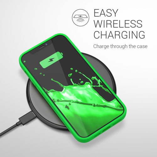 Husa pentru Apple iPhone 12 / iPhone 12 Pro, Silicon, Verde, 53939.44