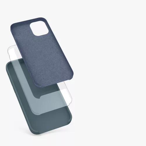 Husa pentru Apple iPhone 12 Mini, Silicon, Albastru, 52640.202