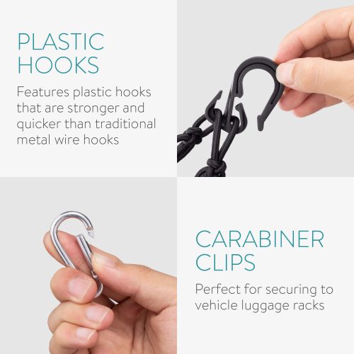 Set 2 Plase de marfa pentru motociclete Navaris, 40 x 40 cm, Carlige, Carabiniere, 54307.01