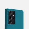 Husa pentru Samsung Galaxy S21 Ultra, Silicon, Verde, 54074.57
