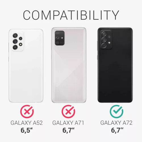 Husa pentru Samsung Galaxy A72, Silicon, Verde, 54358.169