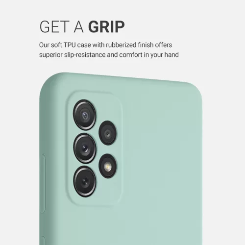 Husa pentru Samsung Galaxy A72, Silicon, Verde, 54359.50