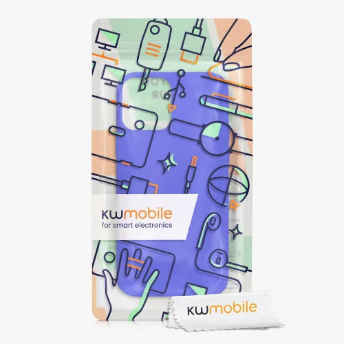 Husa pentru Apple iPhone 12 Pro Max, Silicon, Albastru, 52644.134