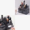 Organizator pentru cosmetice cu sertare Navaris, Negru transparent, 54656.01