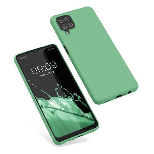 Husa pentru Samsung Galaxy A12, Silicon, Verde, 54048.147