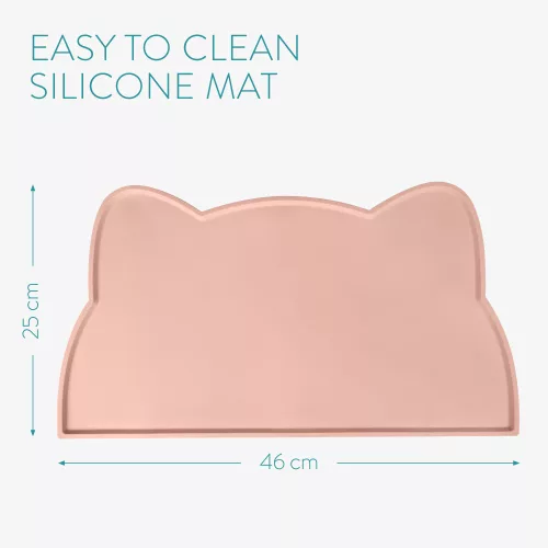 Set 2 Boluri inalte de ceramica pentru pisici si caini Navaris cu covoras, 250 ml, 53300.60