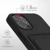 Husa pentru iPhone 12 / iPhone 12 Pro, Silicon, Negru, 55112.01