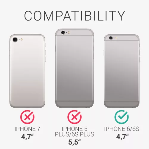 Husa pentru iPhone 6 / iPhone 6s, Silicon, Albastru, 40223.223