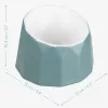 Bol inclinat din ceramica pentru animale de companie Navaris, Albastru, 55230.04