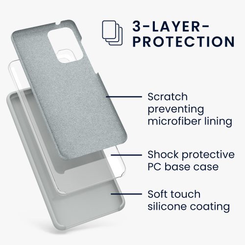 Husa pentru Samsung Galaxy A52 / Galaxy A52 5G / Galaxy A52s 5G, Silicon, Gri, 54347.70