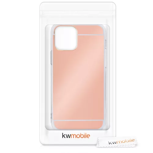 Husa pentru iPhone 12 / iPhone 12 Pro, Silicon, Rose Gold, 55688.41