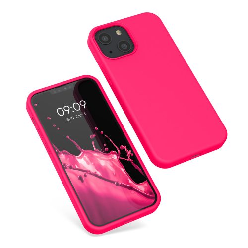 Husa pentru iPhone 13 Mini, Silicon, Roz, 55877.77