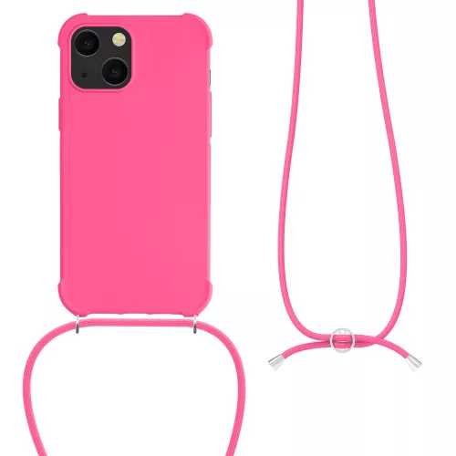 Husa pentru iPhone 13 Mini, Silicon, Roz, 55933.77