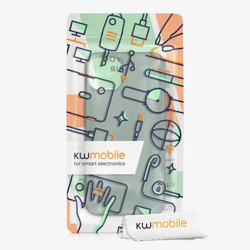 Husa pentru iPhone 13, Silicon, Verde, 55948.166