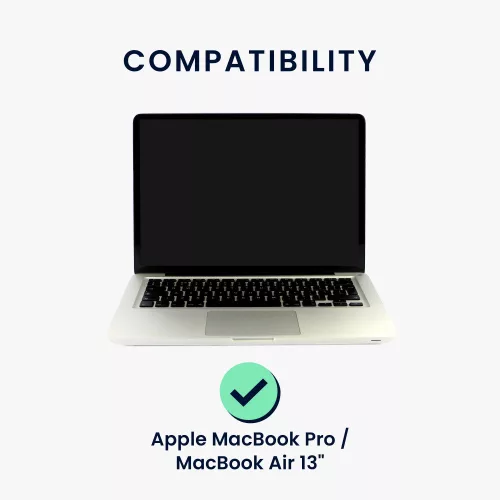 Folie de protectie mata pentru laptop Apple MacBook Pro 13"/MacBook Air 13" (since 2016), Kwmobile, Transparent, Plastic, 56207.2