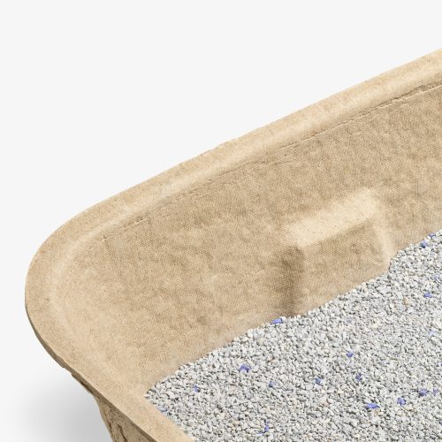 Set 3 litiere Navaris pentru pisici de unica folosinta, carton, 54043.03