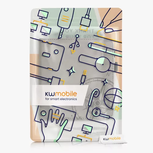 Husa pentru Tolino Vision 6, Piele ecologica, Gri, kwmobile, 56600.03