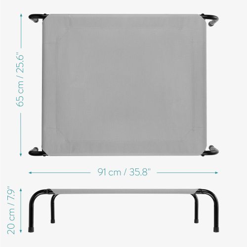 Pat inaltat racoritor pentru caini Navaris pana la 25 kg, 91 x 65 cm, 56887.25.2