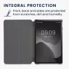 Husa pentru tableta Lenovo Tab P11, Kwmobile, Rosu/Negru, Textil, 55710.20