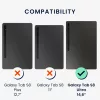 Husa pentru tableta Samsung Galaxy Tab S8 Ultra, Kwmobile, Gri/Negru, Textil, 57139.73