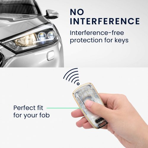 Husa Cheie Auto pentru Audi 3 Butoane - Smart Key, Kwmobile, Multicolor, Silicon, 52827.03