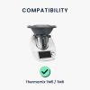 Husa de protectie pentru Thermomix TM6/TM5, Kwmobile, Negru/Alb, Plastic, 55449.04