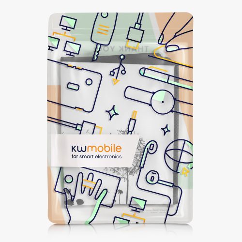 Husa de protectie pentru Thermomix TM6/TM5, Kwmobile, Negru/Alb, Plastic, 55449.04