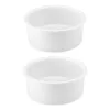 Set de 2 boluri pentru apa si hrana pentru caini si pisici, Alb, Ceramica, 55229.02