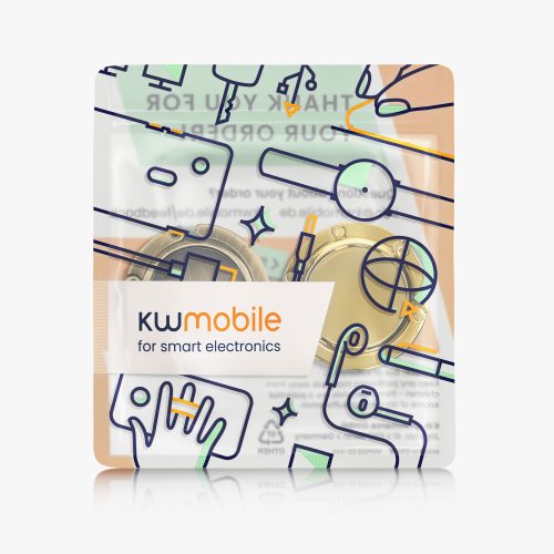 Set 2 Carlige de masa pentru genti, Kwmobile, Auriu, Aluminiu, 48556.08