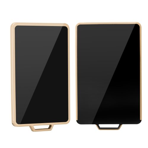 Husa Cheie Auto pentru Tesla Model 3/Model Y, Kwmobile, Negru/Auriu, Silicon, 58600.01