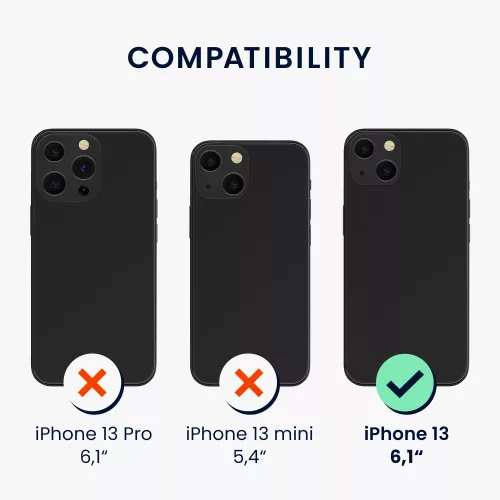 Husa Kwmobile pentru Apple iPhone 13, Silicon, Albastru, 58954.116