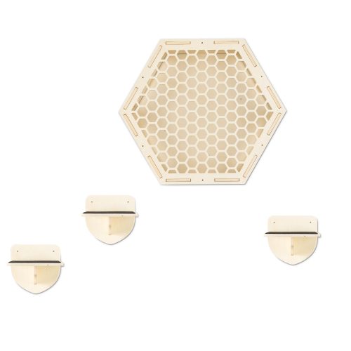 Mobilier de catarat pentru pisici Navaris, Bej, Lemn, 58934.04