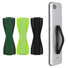   Set 3 Suporti universali pentru telefon Kwmobile, Negru/Verde, Plastic, 43997.14