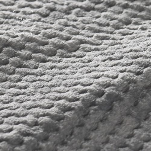 Patura electrica Navaris, moale, 180x130 cm, priza EU, pentru pat/canapea, gri, poliester