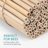 Set 60 Tuburi bambus pentru albine Navaris, 15x12x12 cm, cu sfoara de legat, 61288.01