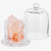 Difuzor Navaris cu cristale de sare roz, aromaterapie, 11.3x8.4x8.4 cm, roz/transparent, sticla