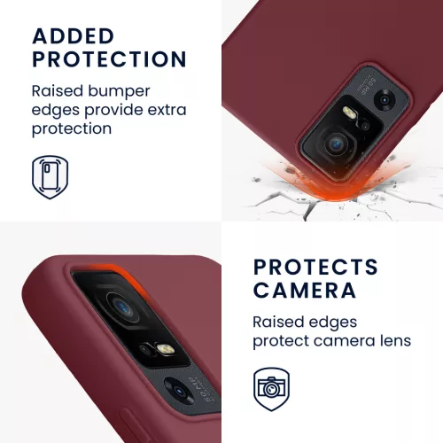 Husa Kwmobile pentru TCL 40 XL, Violet, Silicon, 61718.187