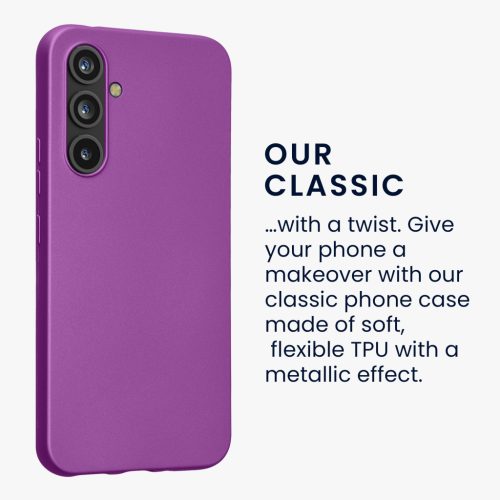 Husa Kwmobile pentru Samsung Galaxy A54 5G, Violet, Silicon, 60797.24